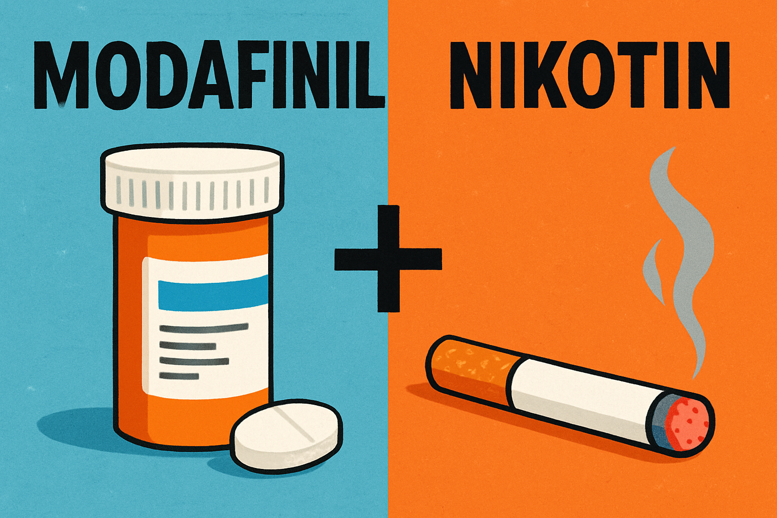 Modafinil und Nikotin